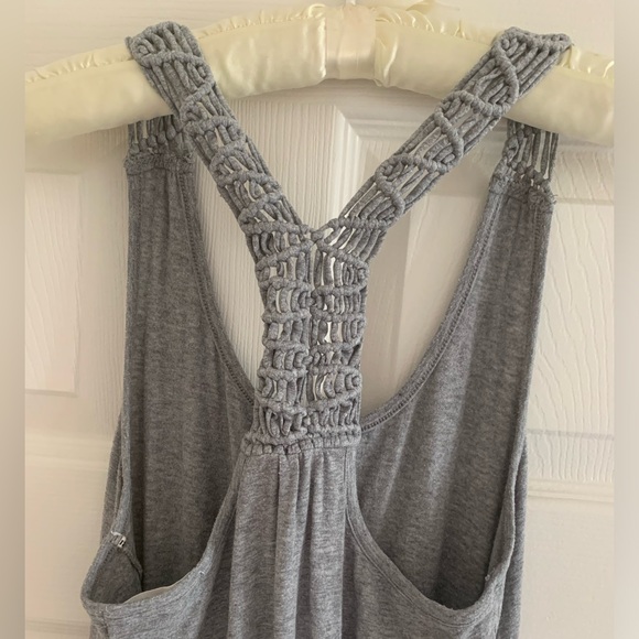 Forever21 heather gray, beachy, soft cotton romper - Picture 3 of 5